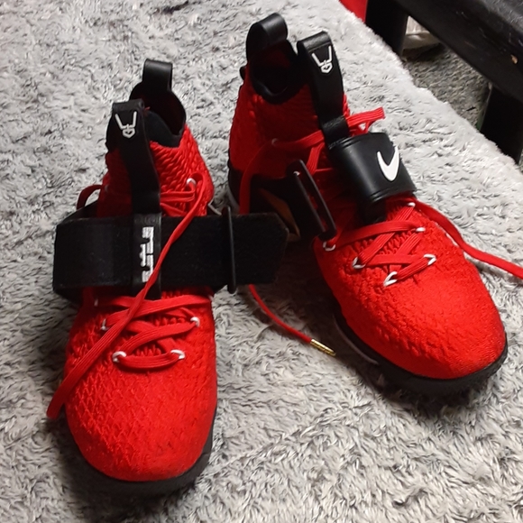 lebron deion shoes red